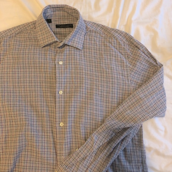 Multi coloured Micro plaid shirt - Picture 1 of 5